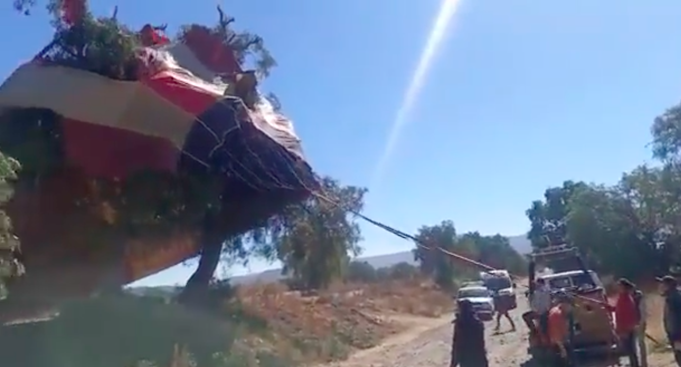 #Video Se desploma globo aerostático en Otumba, Estado de México #Video Se desploma globo aerostático en Otumba, Estado de México