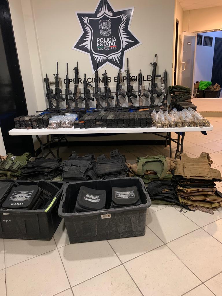 Aseguran arsenal, vehículos y equipo en zona Ribereña de Tamaulipas - gopes-tamaulipas-zona-riberena-aseguramiento-4