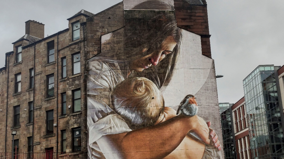 El límite del grafiti en Glasgow es el cielo