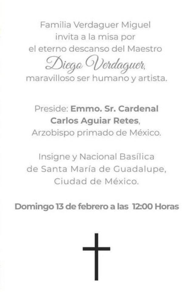 Despedirán a Diego Verdaguer con misa en Basílica de Guadalupe - misa-por-muerte-de-diego-verdaguer