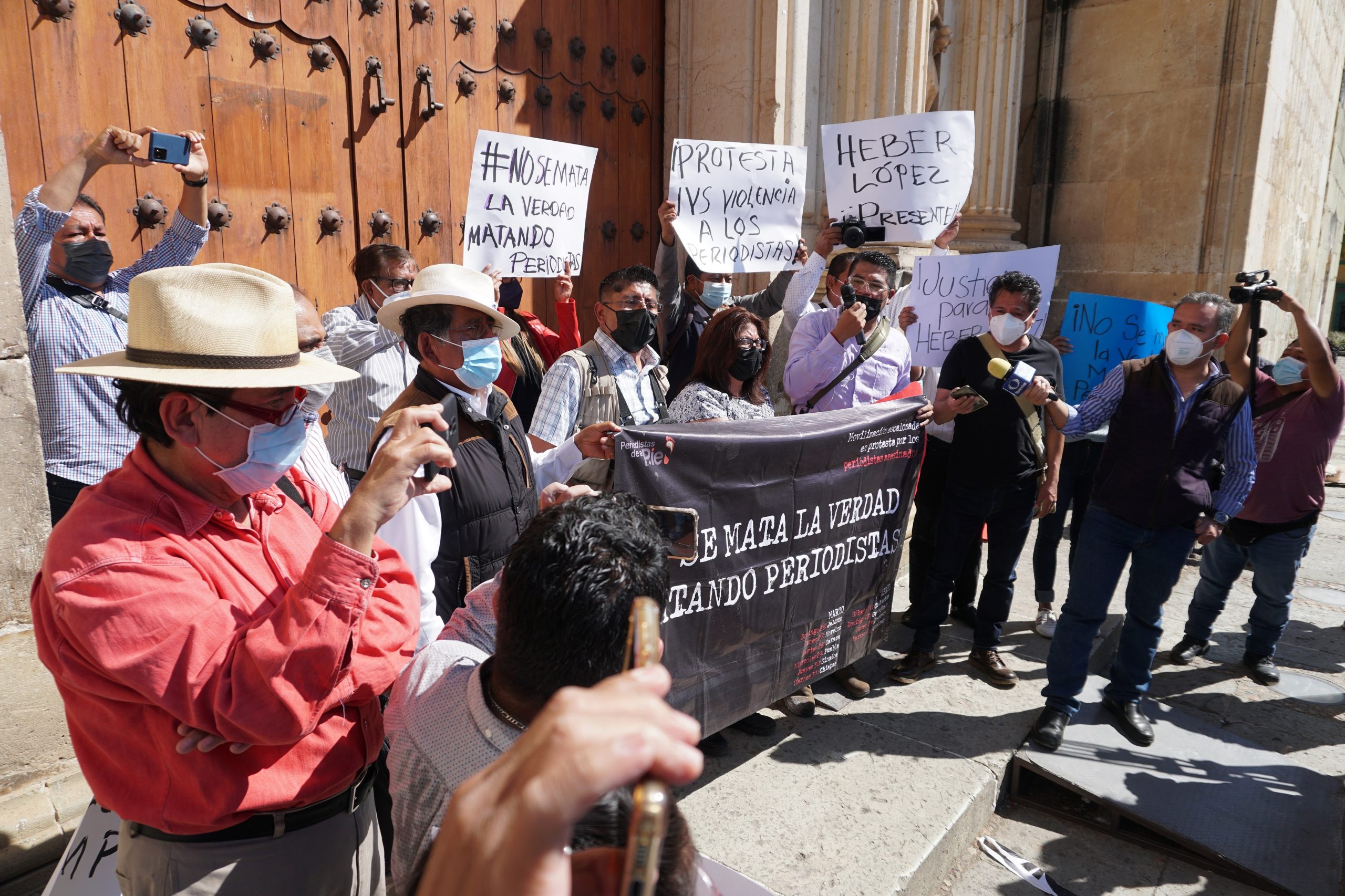 Periodistas Protestan Por Asesinato De Heber López En Oaxaca 4619