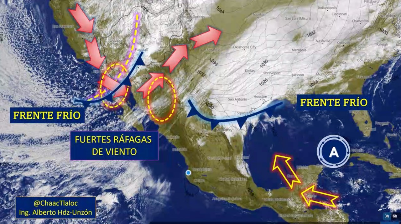 Intensas ráfagas de viento en BC, Sonora y Chihuahua Intensas ráfagas de viento en BC, Sonora y Chihuahua