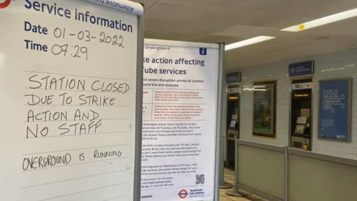 El metro de Londres se paraliza por la huelga de sus trabajadores
