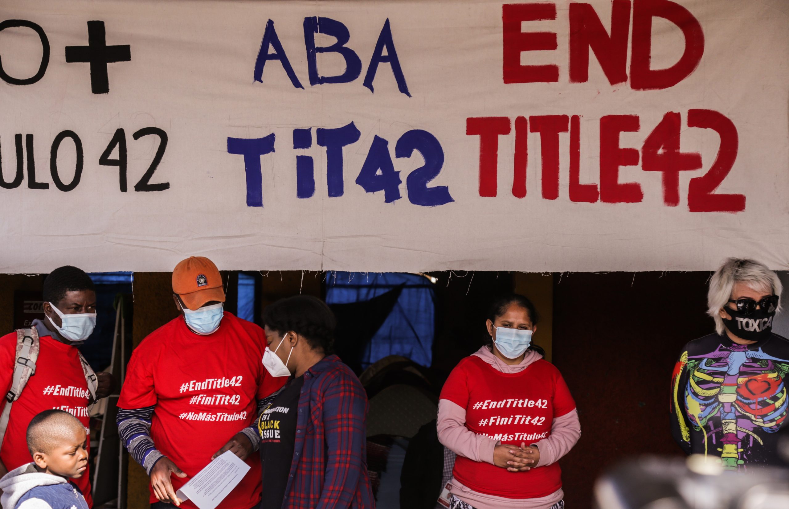 Activistas piden en Tijuana el fin del Título 42 de expulsión de migrantes Activistas piden en Tijuana el fin del Título 42 de expulsión de migrantes