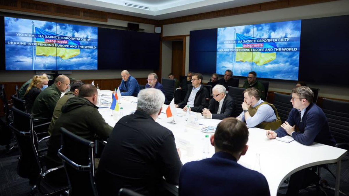 Polonia, República Checa y Eslovenia plasman en el asediado Kiev su apoyo a Zelenski