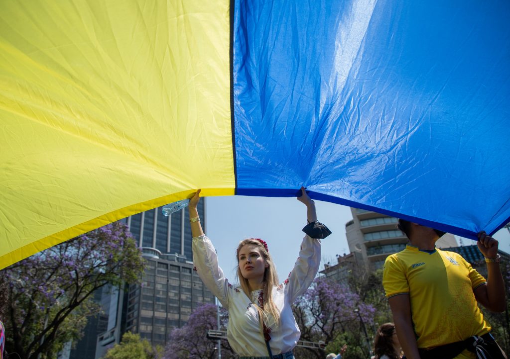 Ucranianos protestan en Ciudad de México contra la invasión rusa - protesta-ucrania-ciudad-de-mexico-06-03-2022-2-1024x722
