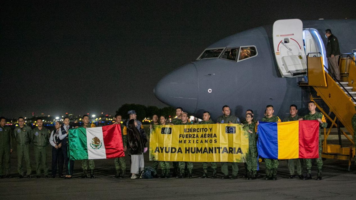 Aterriza en México avión de la FAM con connacionales que salieron de Ucrania Aterriza en México avión de la FAM con connacionales que salieron de Ucrania