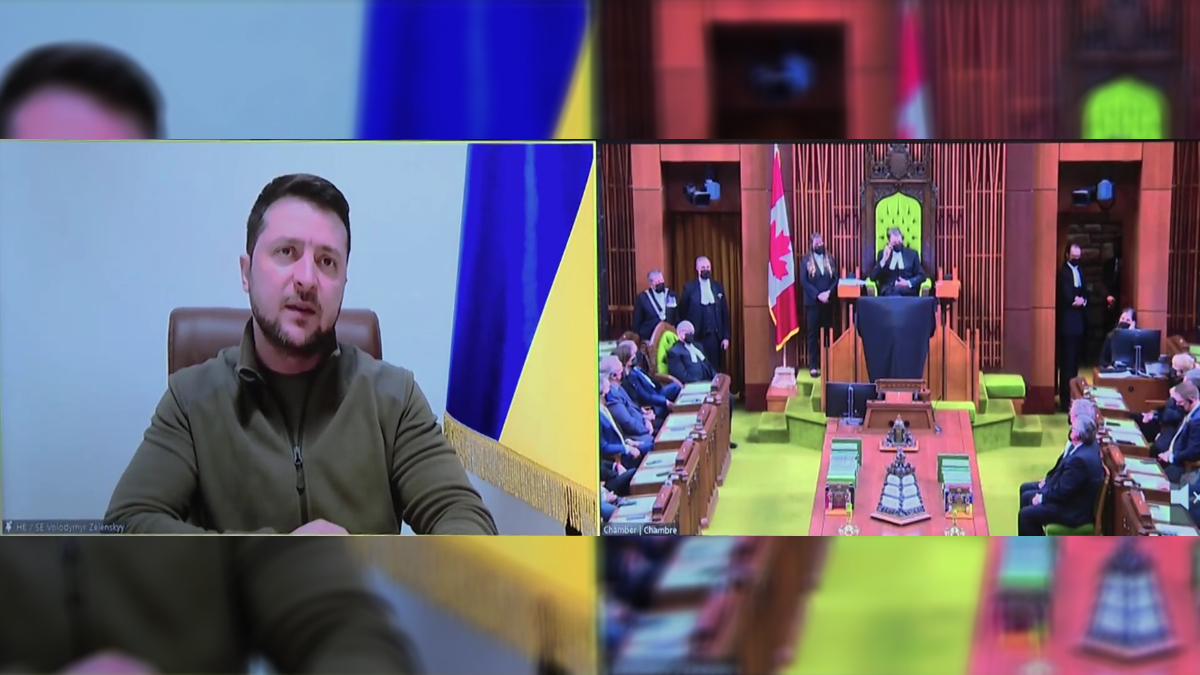 Zelenski apela a sentimientos ante Parlamento de Canadá para pedir más ayuda Zelenski apela a sentimientos ante Parlamento de Canadá para pedir más ayuda