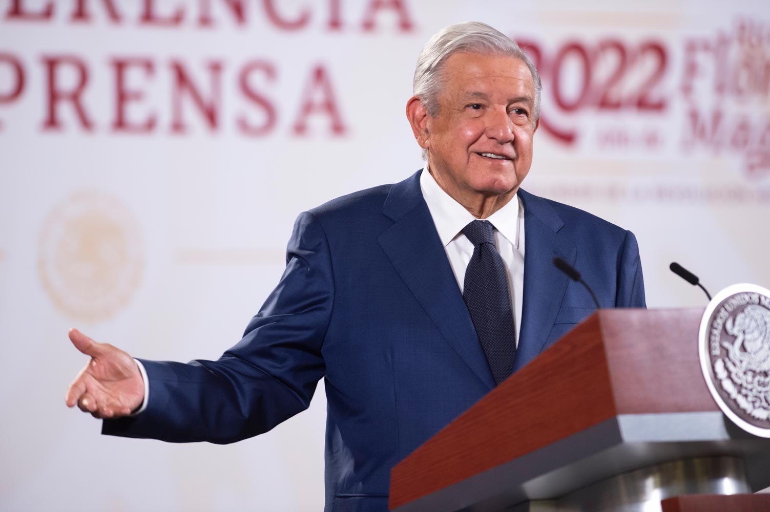 Mejor que los atienda Semarnat: AMLO sobre cancelación de reunión con #SélvameDelTren; Conferencia (25-04-2022)