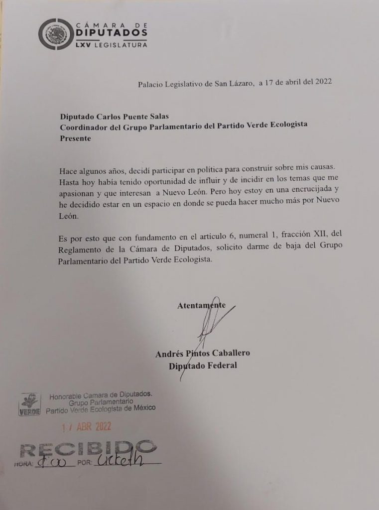 Diputados oficializan cambios a Morena y MC tras debate sobre Reforma Eléctrica - andres-pintos-761x1024