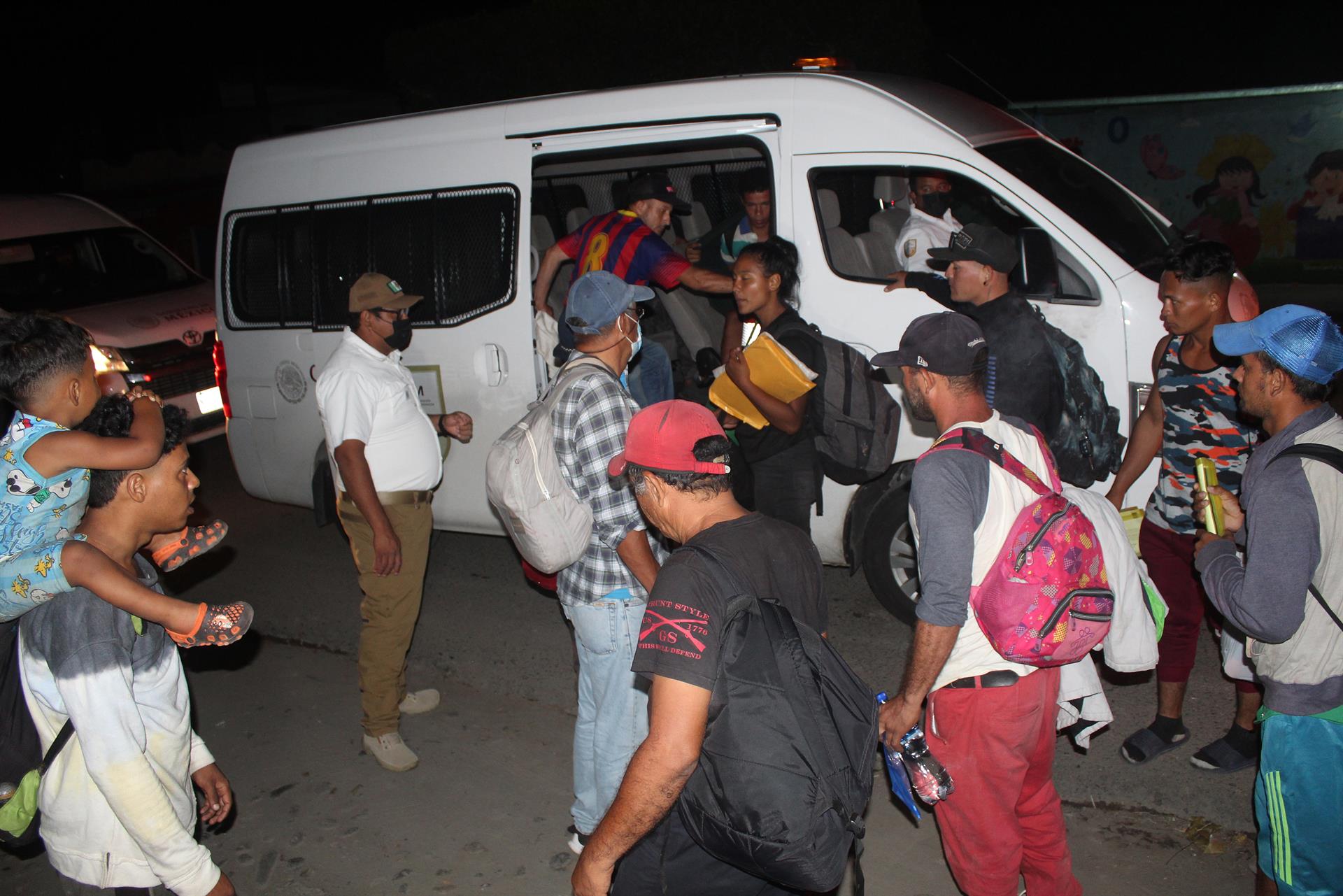 Desintegran nueva caravana de migrantes que partió de Tapachula Desintegran nueva caravana de migrantes que partió de Tapachula