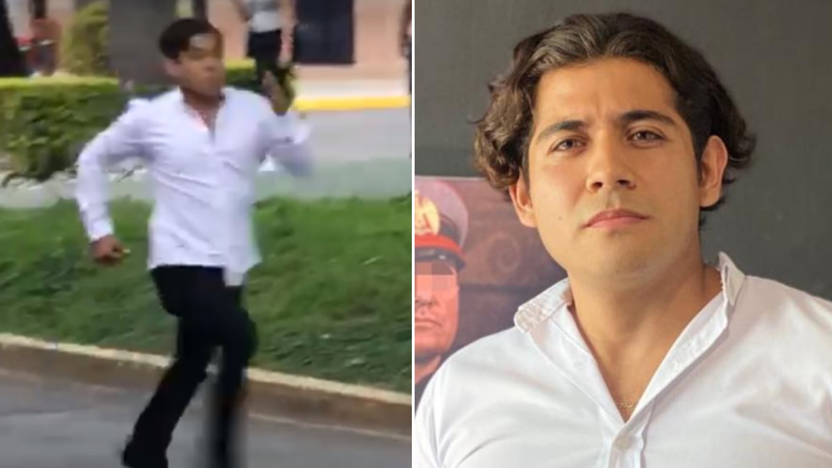 Captan al político Horus García provocando a feministas durante marcha en Ciudad Victoria, Tamaulipas