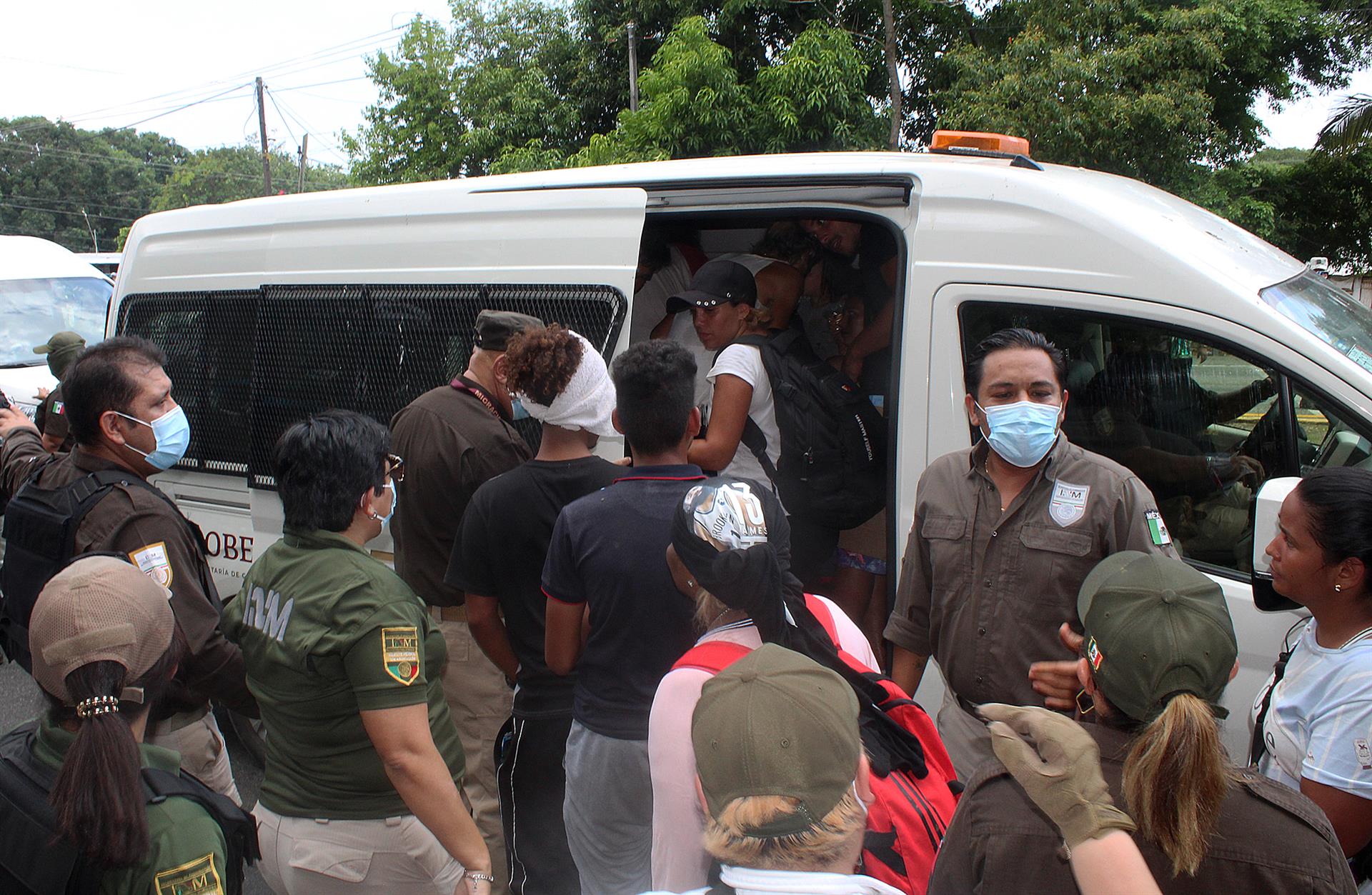 Disuelven quinta caravana migrante a seis horas de partir desde Tapachula Disuelven quinta caravana migrante a seis horas de partir desde Tapachula