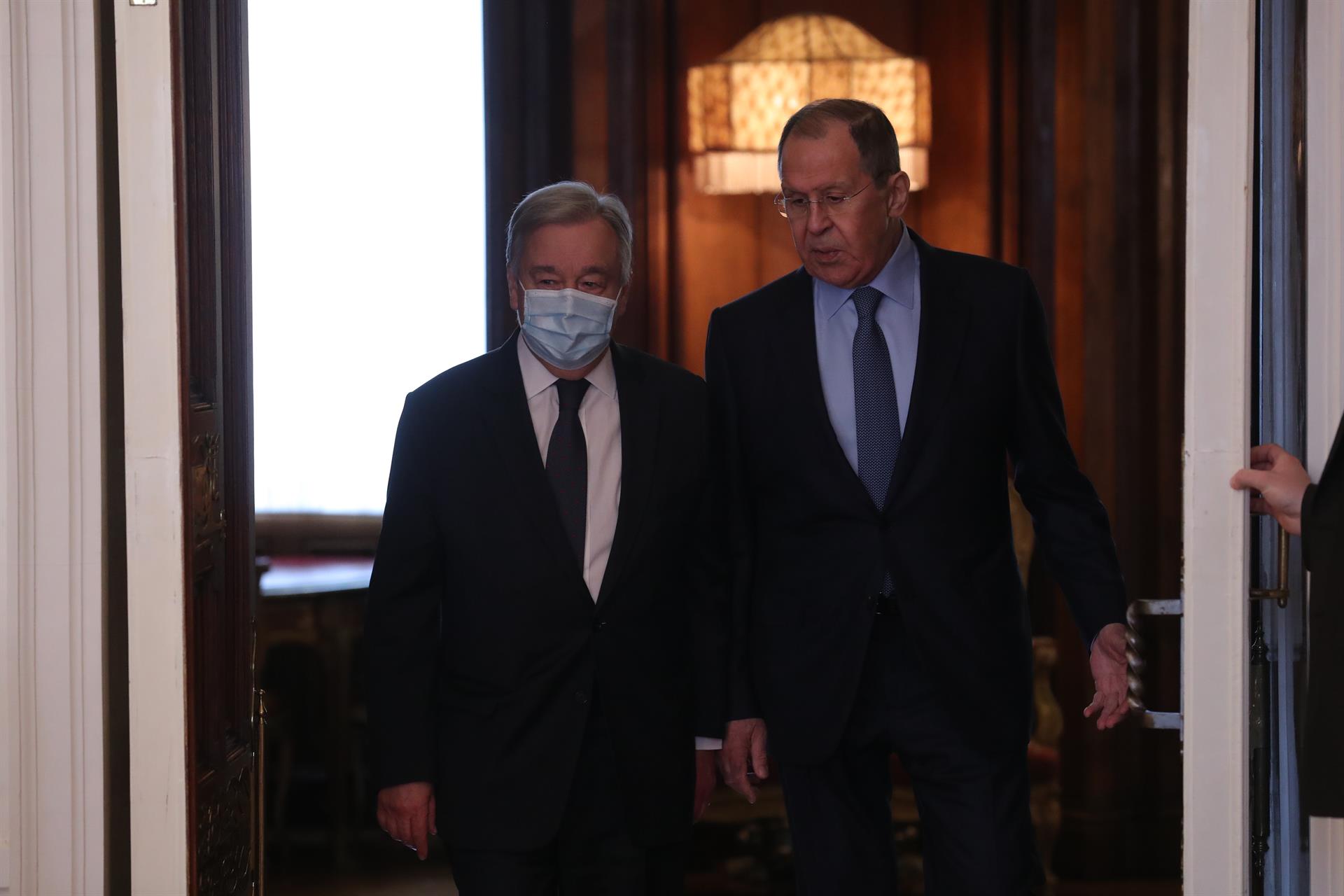Lavrov rechaza ante Guterres la necesidad de mediadores con Ucrania Lavrov rechaza ante Guterres la necesidad de mediadores con Ucrania