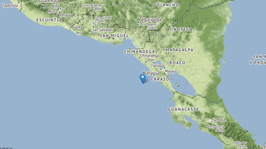 Sismo magnitud 6.7 sacude Nicaragua sin dejar daños