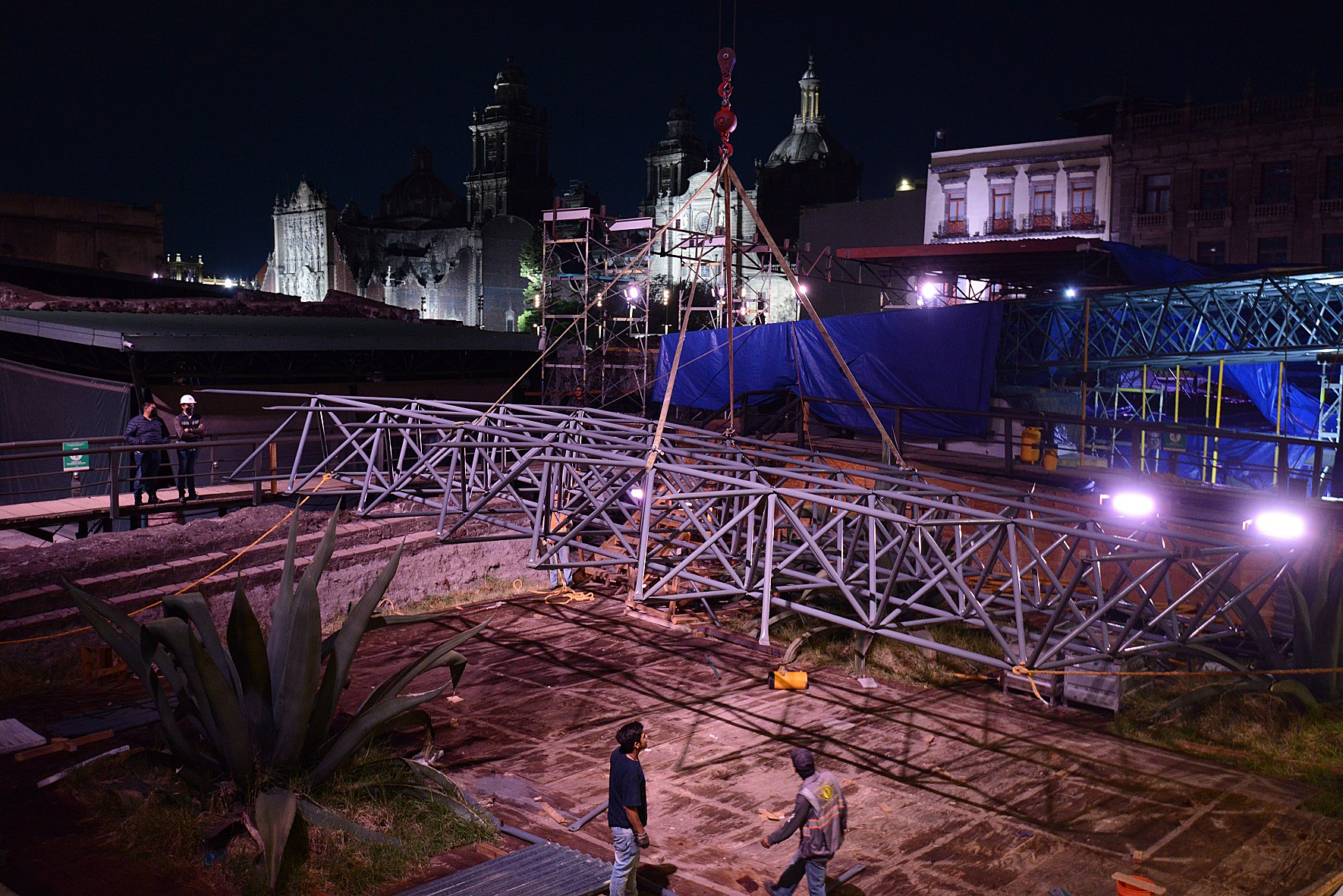 Avanza reparación del Templo Mayor a un año de daños por tormenta Avanza reparación del Templo Mayor a un año de daños por tormenta