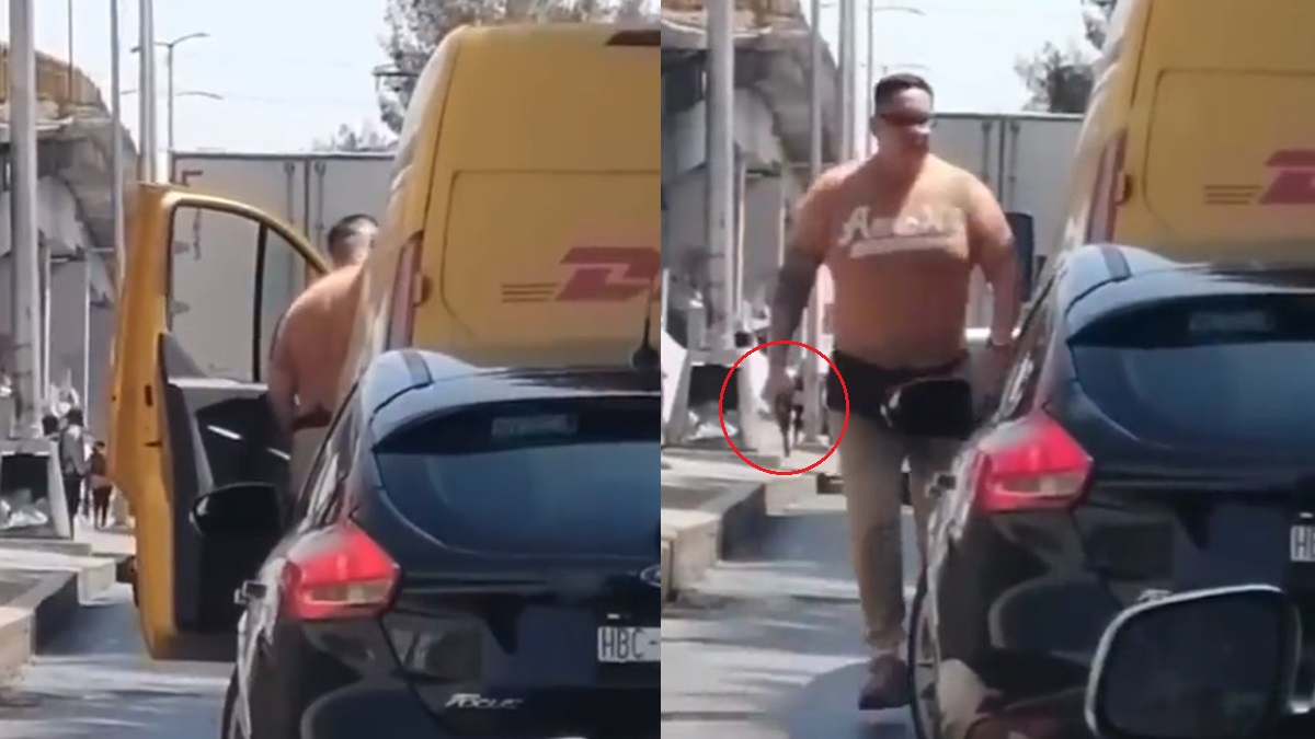 #Video Sujeto amenaza con arma de fuego a repartidor de paquetería en CDMX #Video Sujeto amenaza con arma de fuego a repartidor de paquetería en CDMX