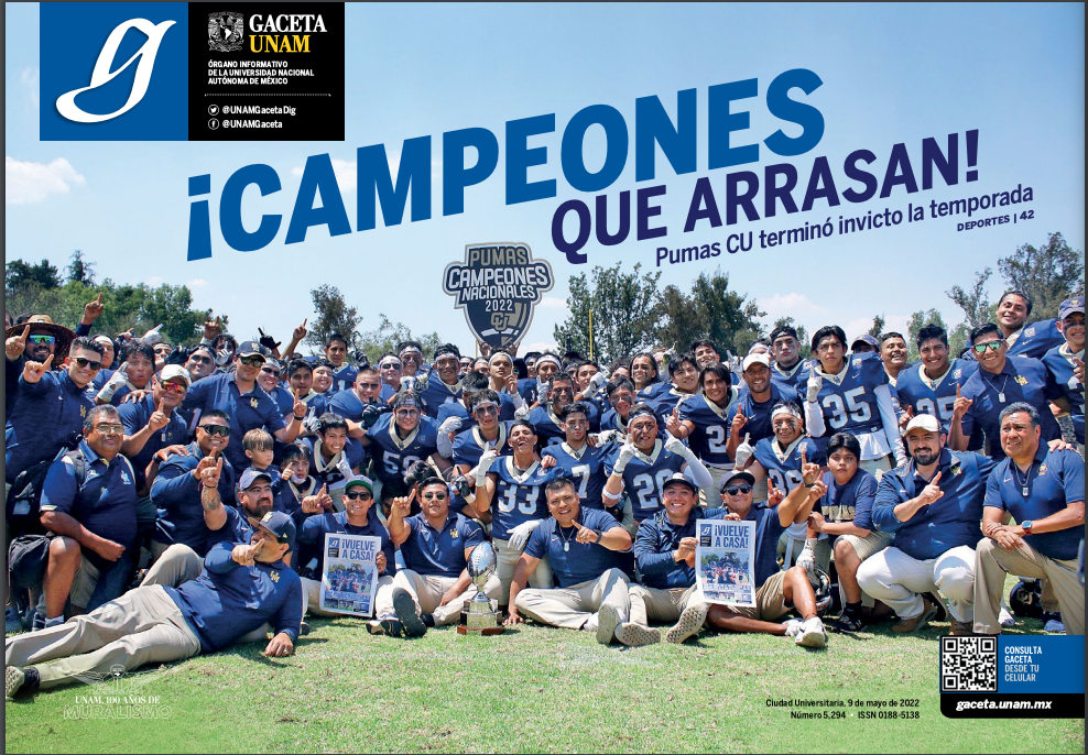 Gaceta UNAM: campeones que arrasan, Pumas terminó invicto la temporada