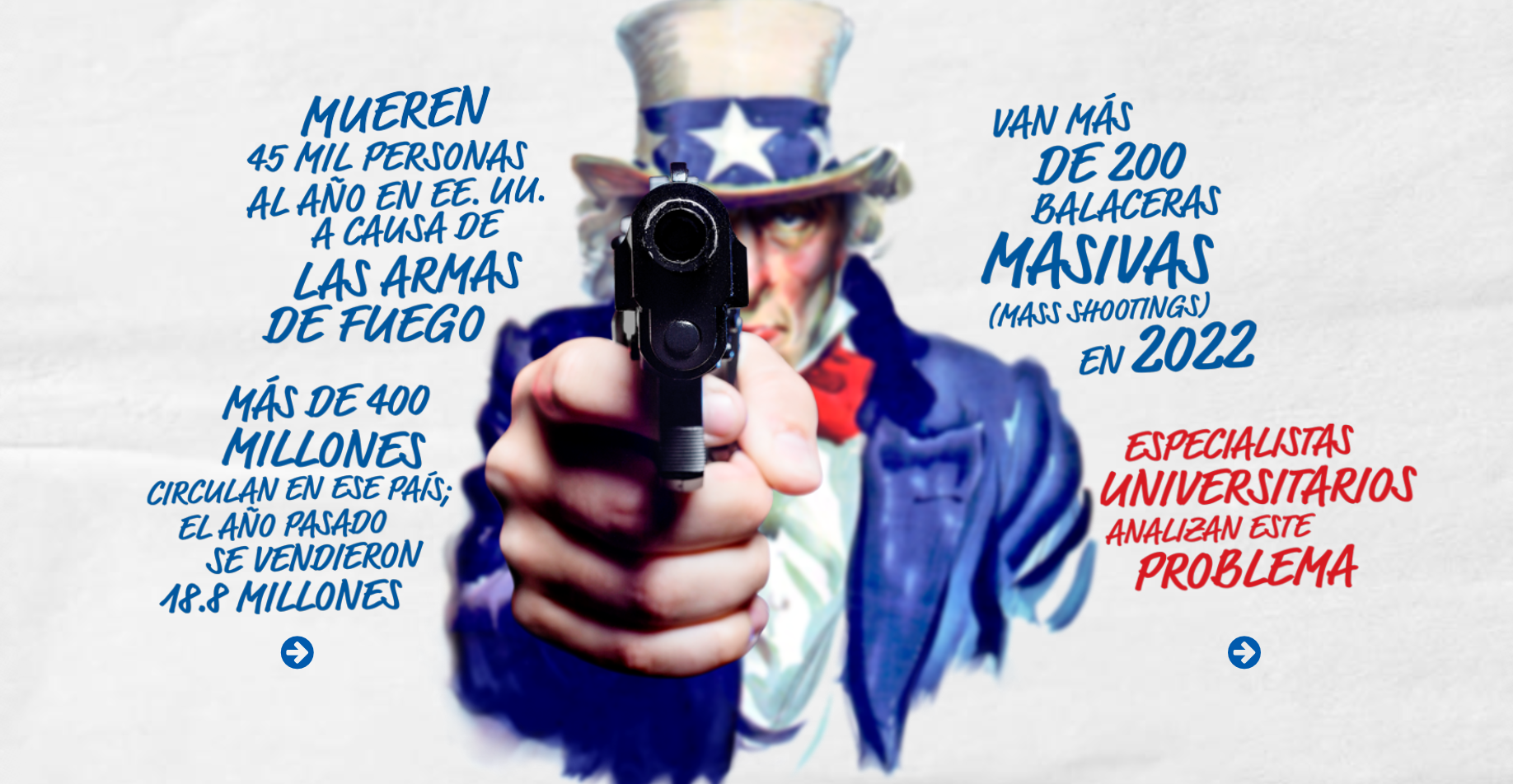 Gaceta UNAM: Mueren 45 mil personas al año en EE.UU. por armas de fuego