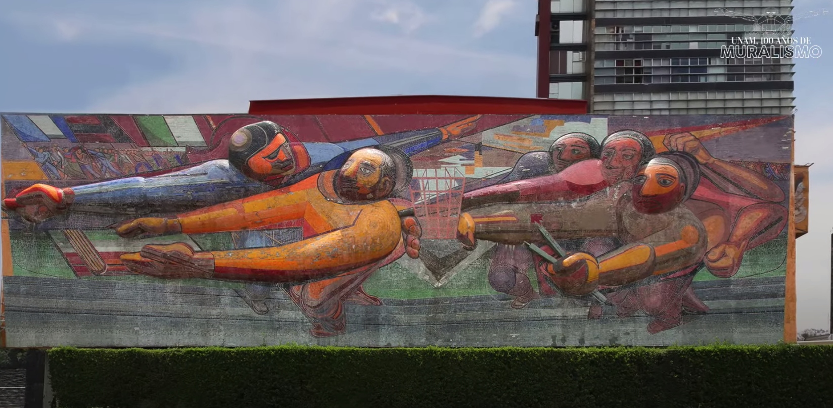 Siqueiros y los murales de la UNAM inspirados en las caricaturas de Disney