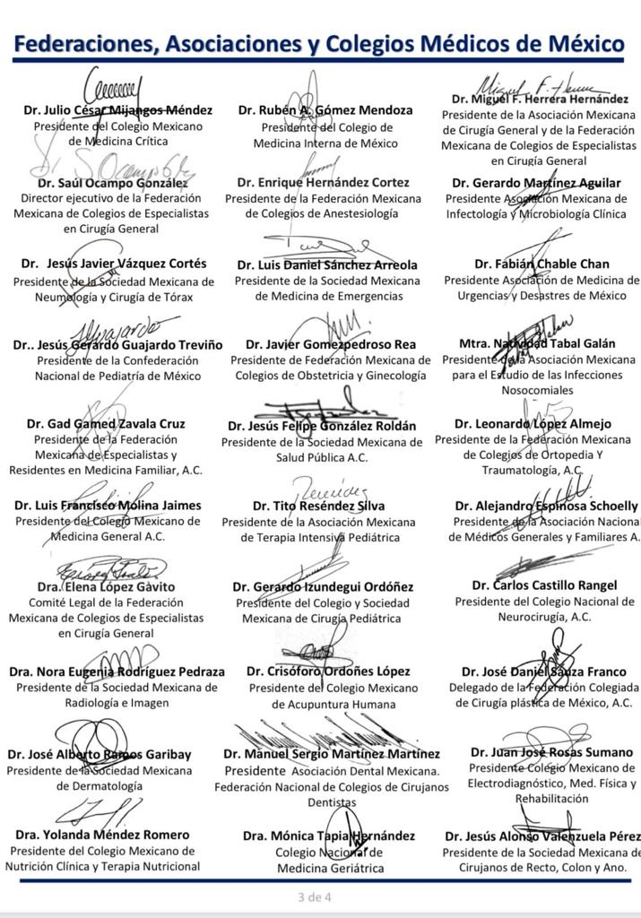 Colegios denuncian que no hay buena oferta de trabajo para médicos generales en México - comunicado-medicos-generales1
