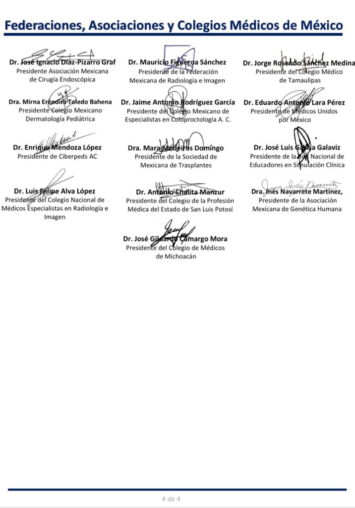 Colegios denuncian que no hay buena oferta de trabajo para médicos generales en México - comunicado-medicos-generales2