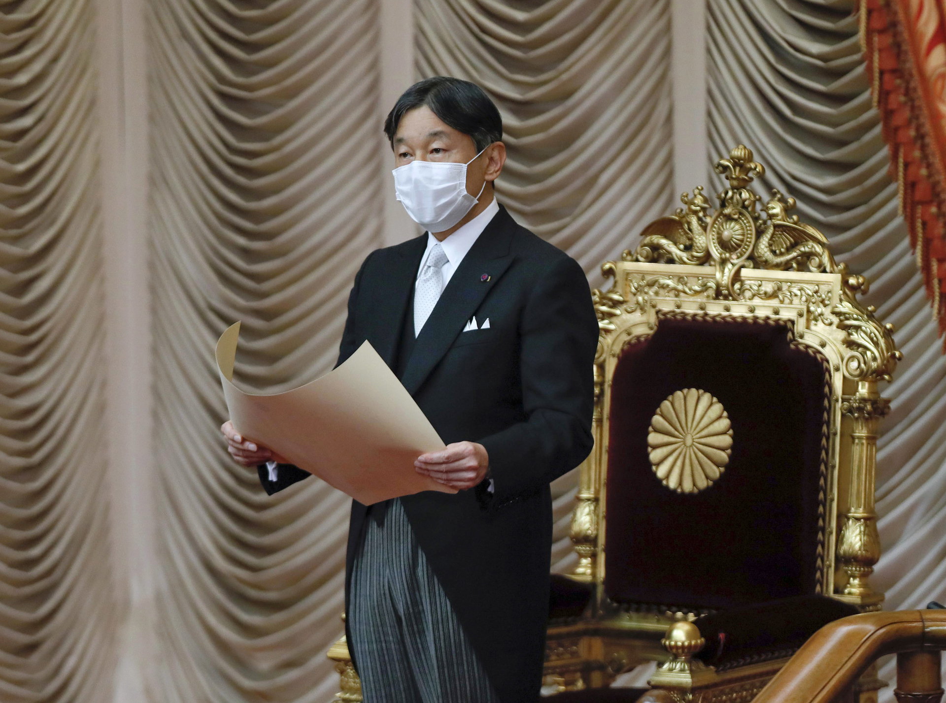 El emperador Naruhito de Japón recibe al presidente Joe Biden