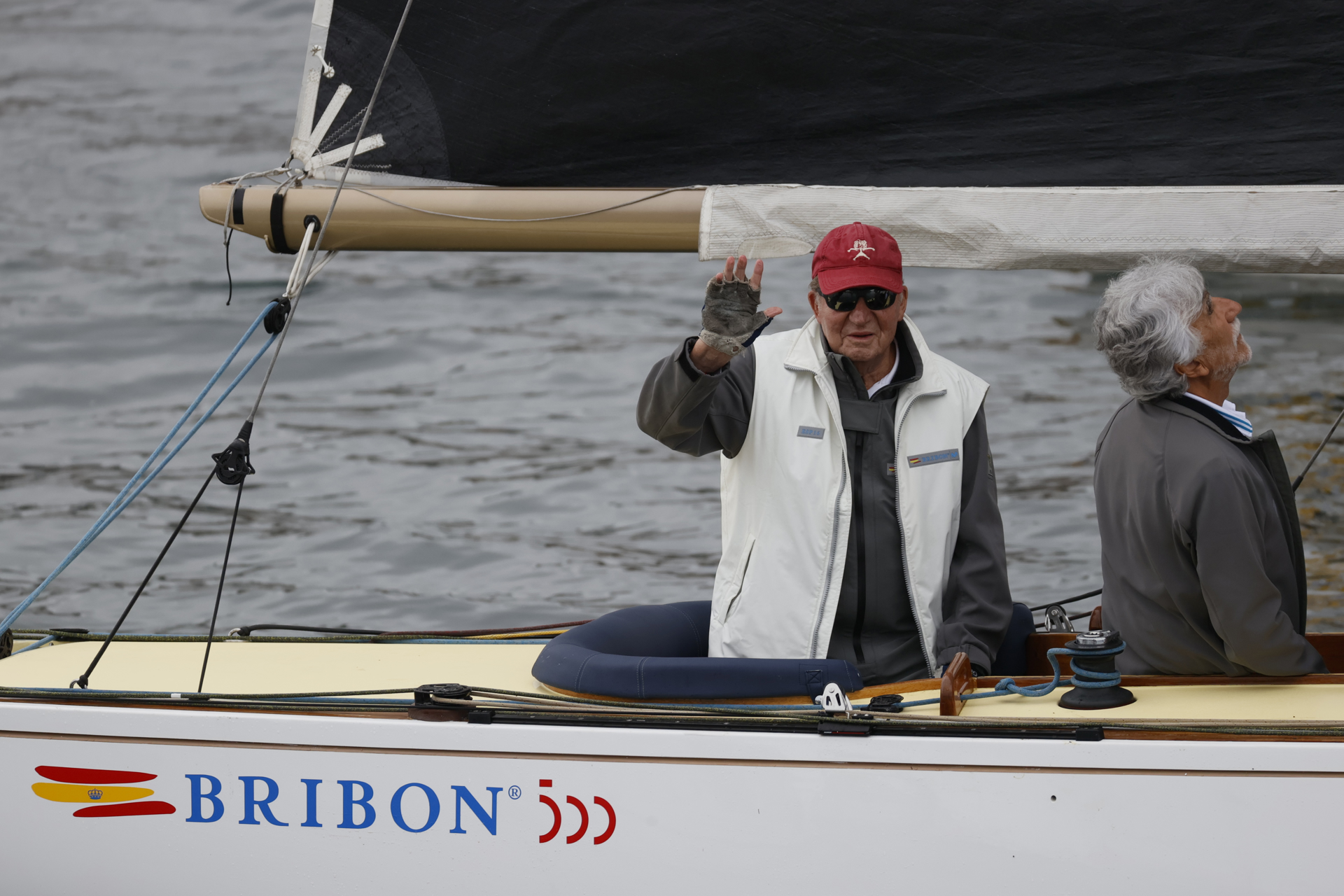 Juan Carlos I se despide de Sanxenxo para reencontrarse con Felipe VI