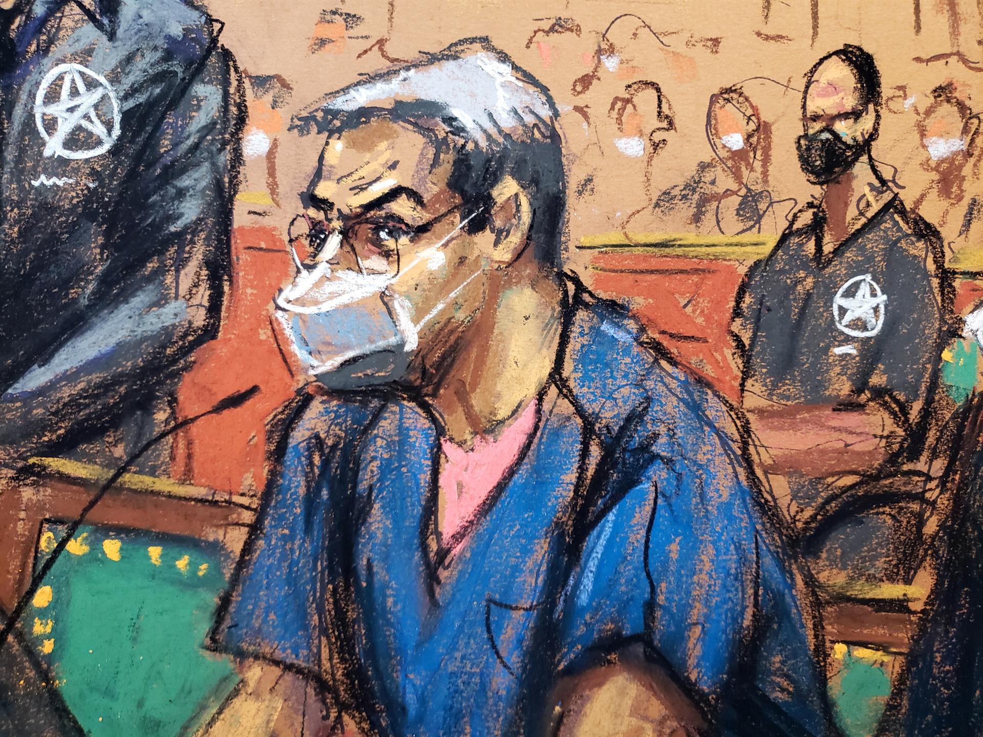 Gritan “¡rata!” a Juan Orlando Hernández durante audiencia en EEUU.