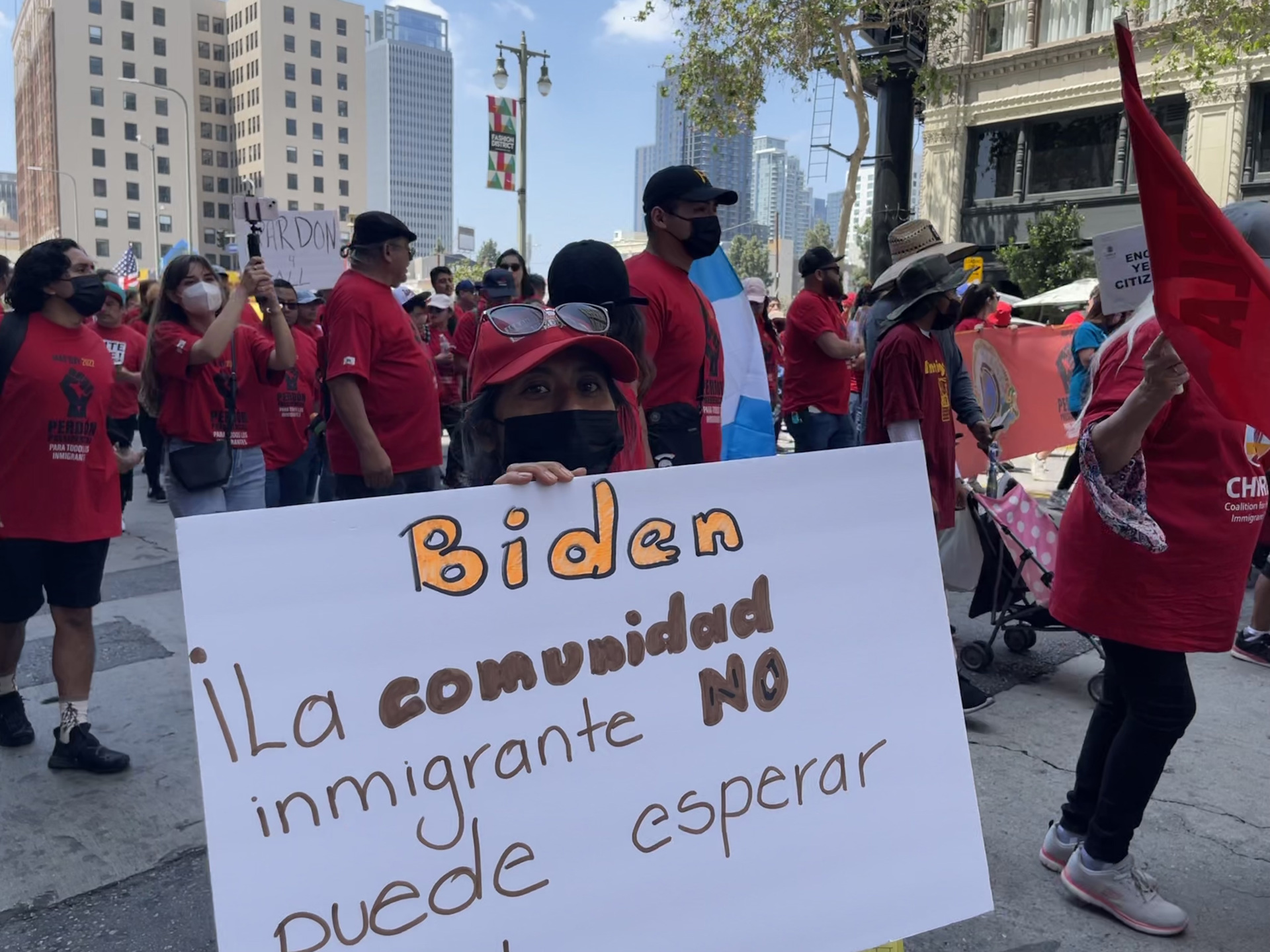 La causa migrante protagoniza las marchas del primero de mayo en EE.UU.