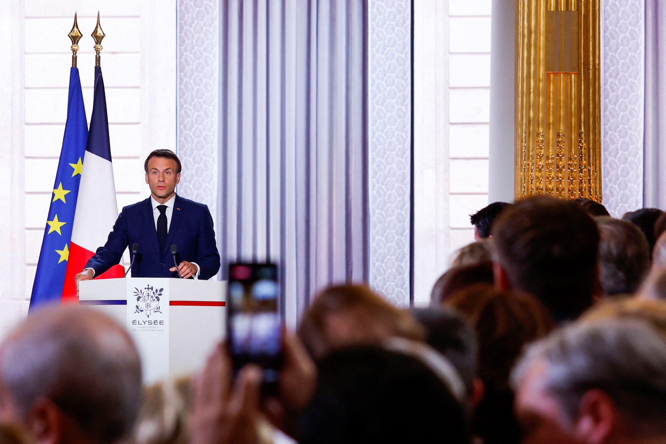 Macron se pronuncia a favor de “una nueva paz europea” durante su investidura Macron se pronuncia a favor de “una nueva paz europea” durante su investidura