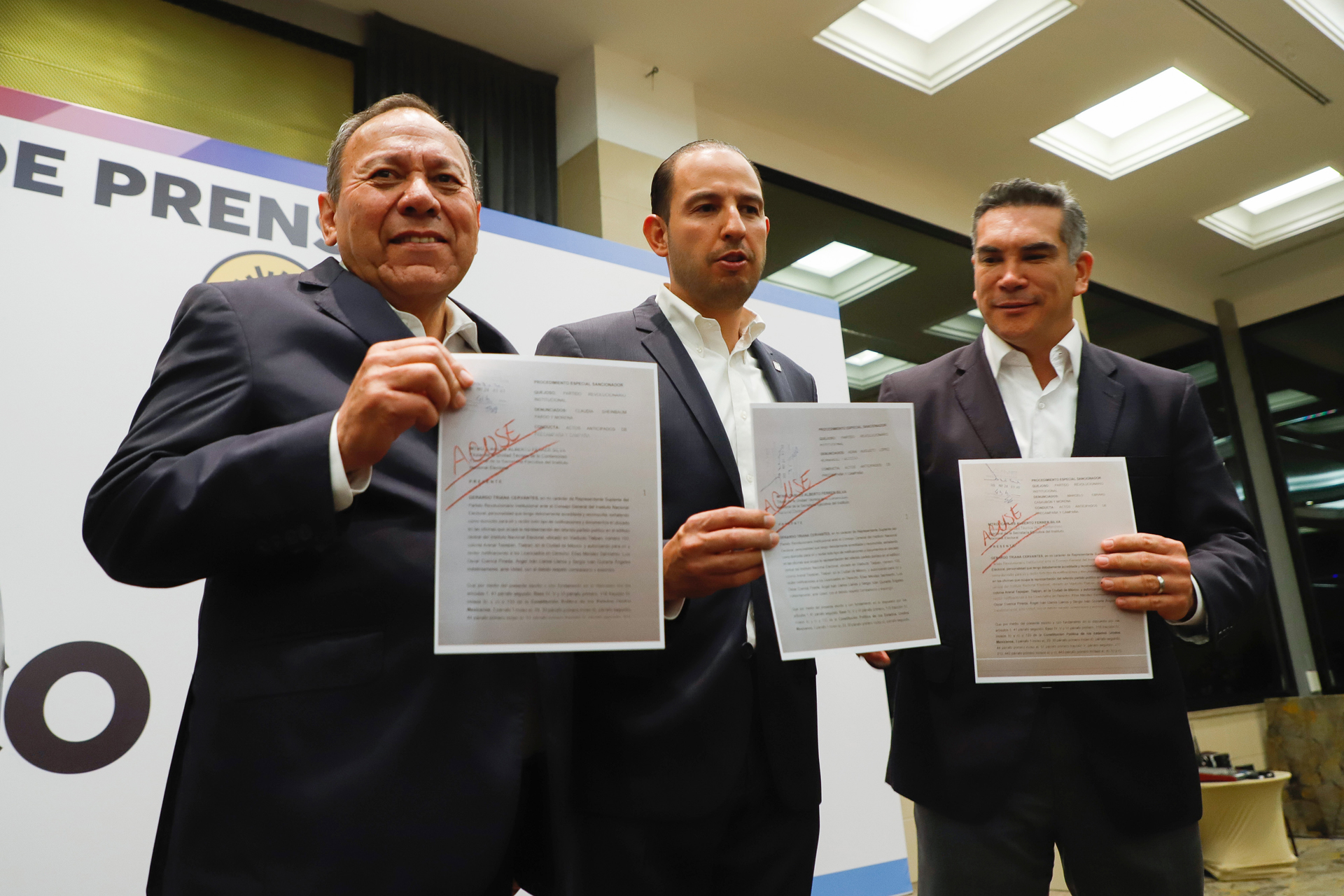 Opositores denuncian por proselitismo a Adán Augusto, Sheinbaum y Ebrard