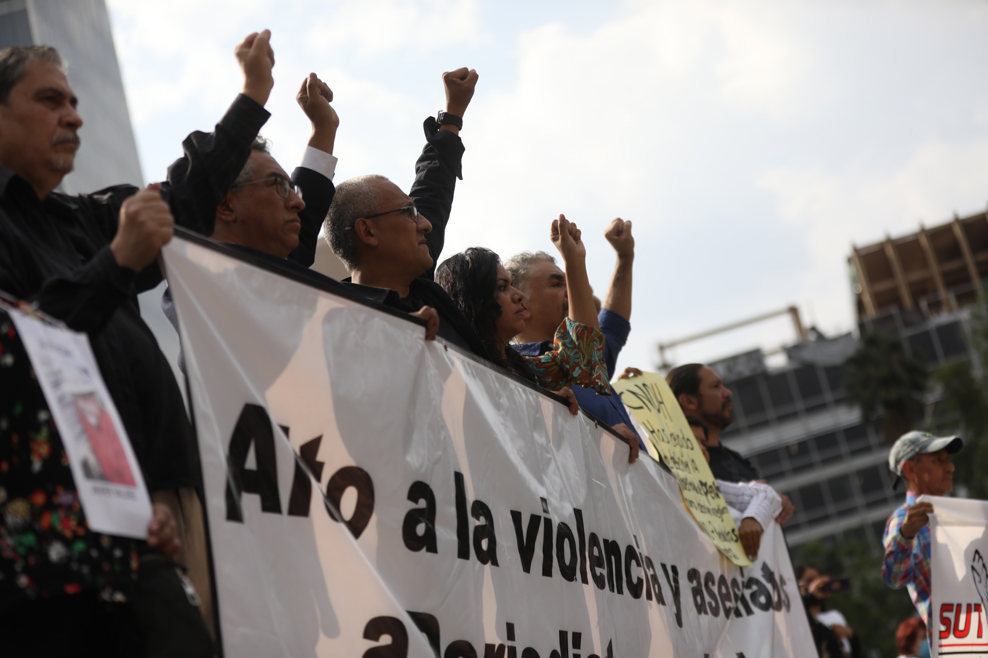 Periodistas protestan en Ciudad de México ante ola de violencia contra la prensa Periodistas protestan en Ciudad de México ante ola de violencia contra la prensa