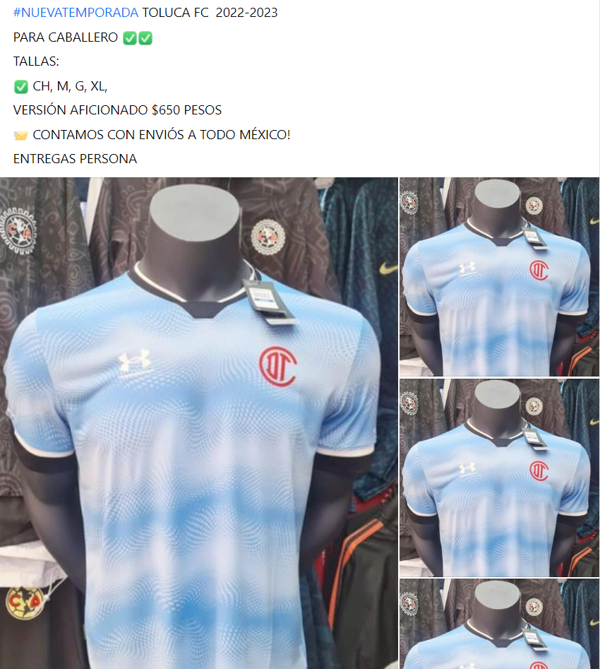 Toluca denuncia robo de uniformes para la temporada 2022-2023 - uniforme-toluca-2