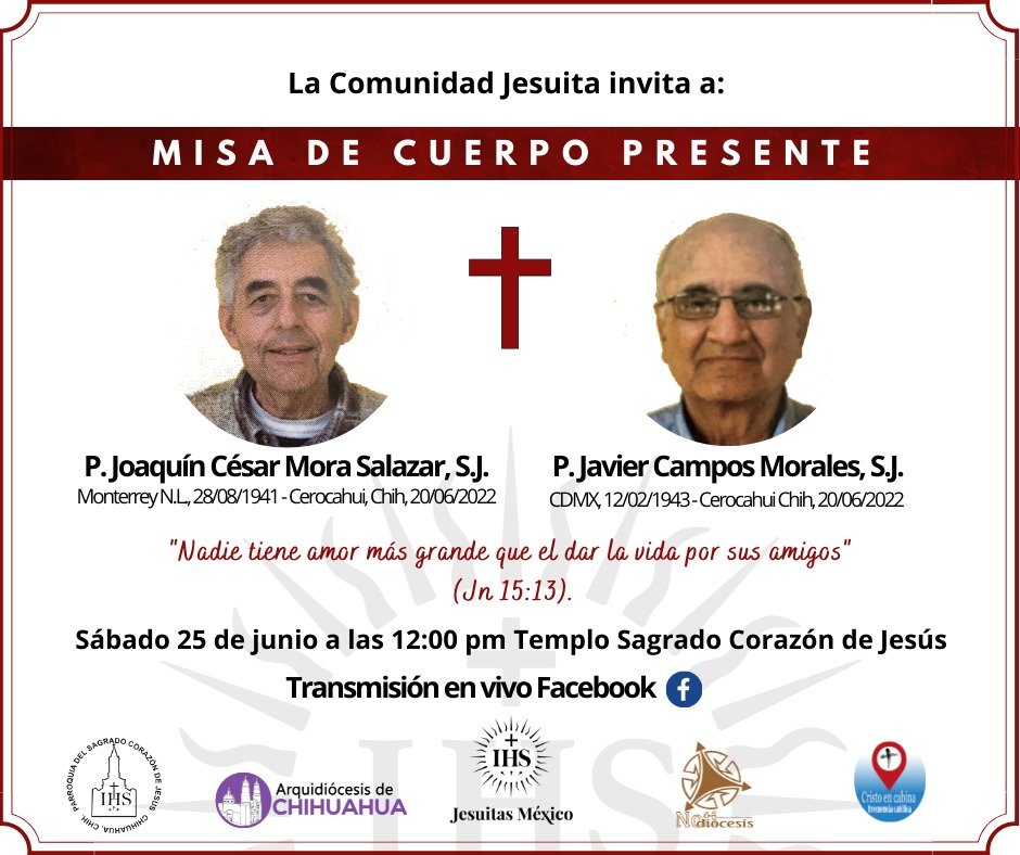 Realizan misa de cuerpo presente de sacerdotes asesinados en Chihuahua - 290044788-5491808120871621-4430637041348381663-n