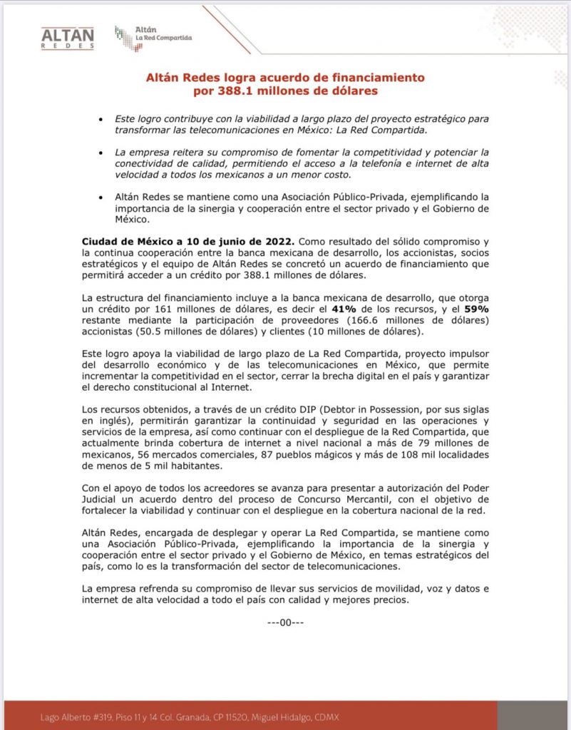 Gobierno de AMLO rescata Altán Redes con acuerdo por 388.1 mdd - altan-redes-telecomunicaciones-801x1024
