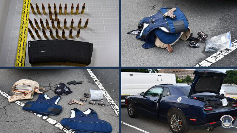 Detienen afuera del Capitolio de EE.UU. a hombre con gran cantidad de balas