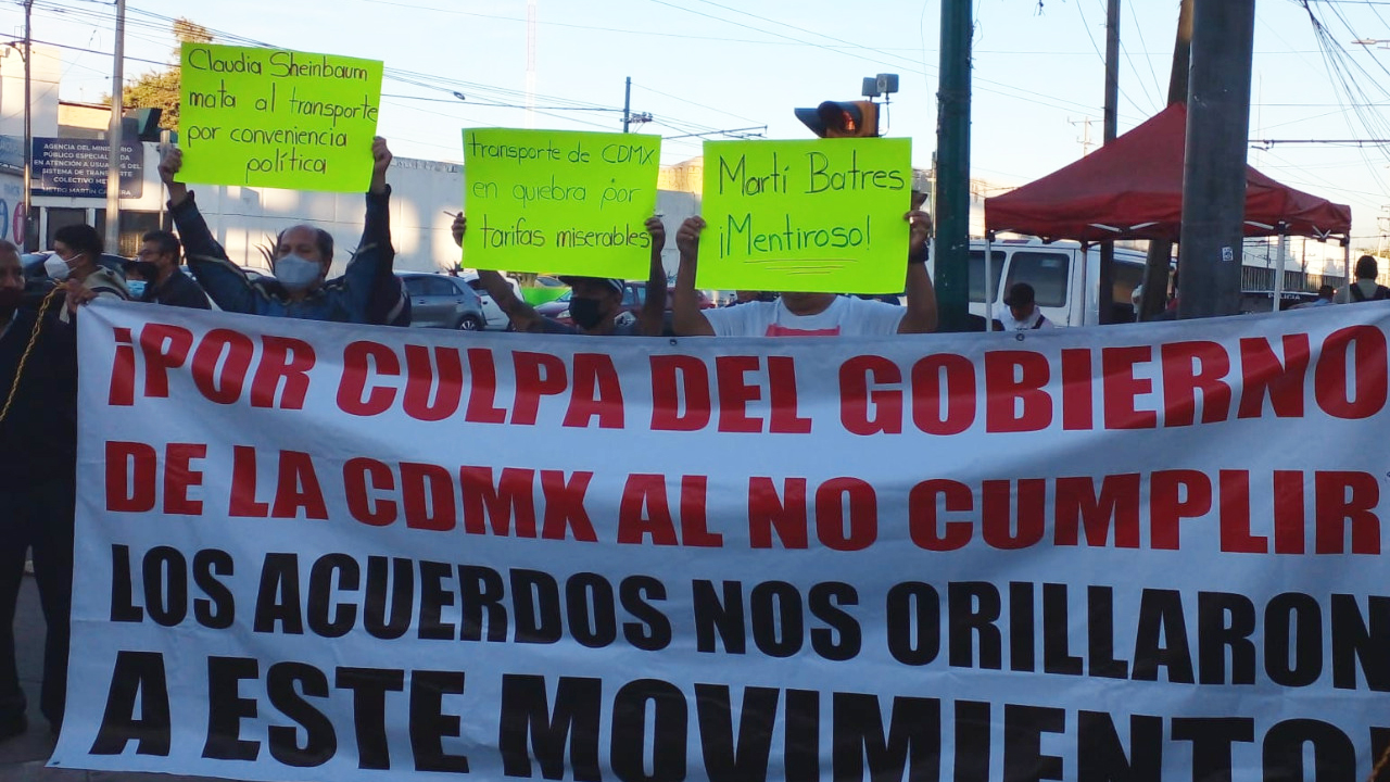 Transportistas urgen aumento de 3 pesos a la tarifa en CDMX