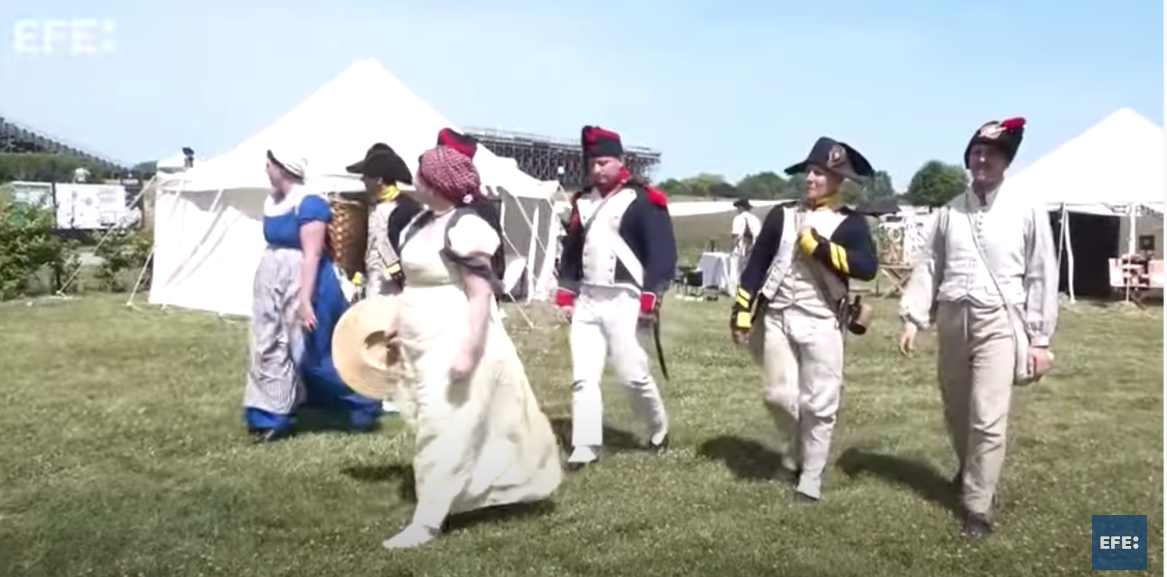 Waterloo rememora su batalla con la mayor recreación desde 2015