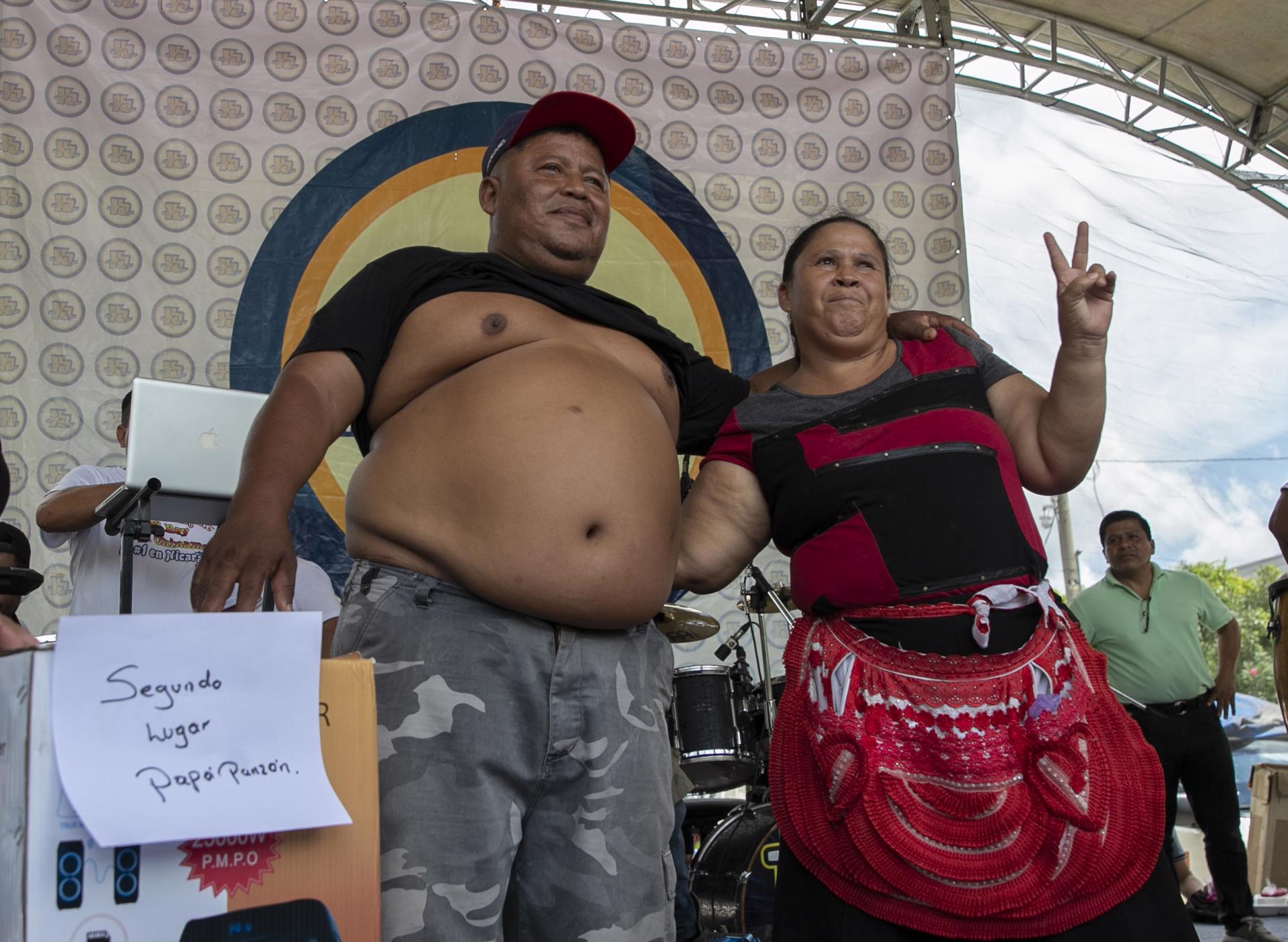 Hombre con una barriga de 144 centímetros gana concurso de gordos en Nicaragua
