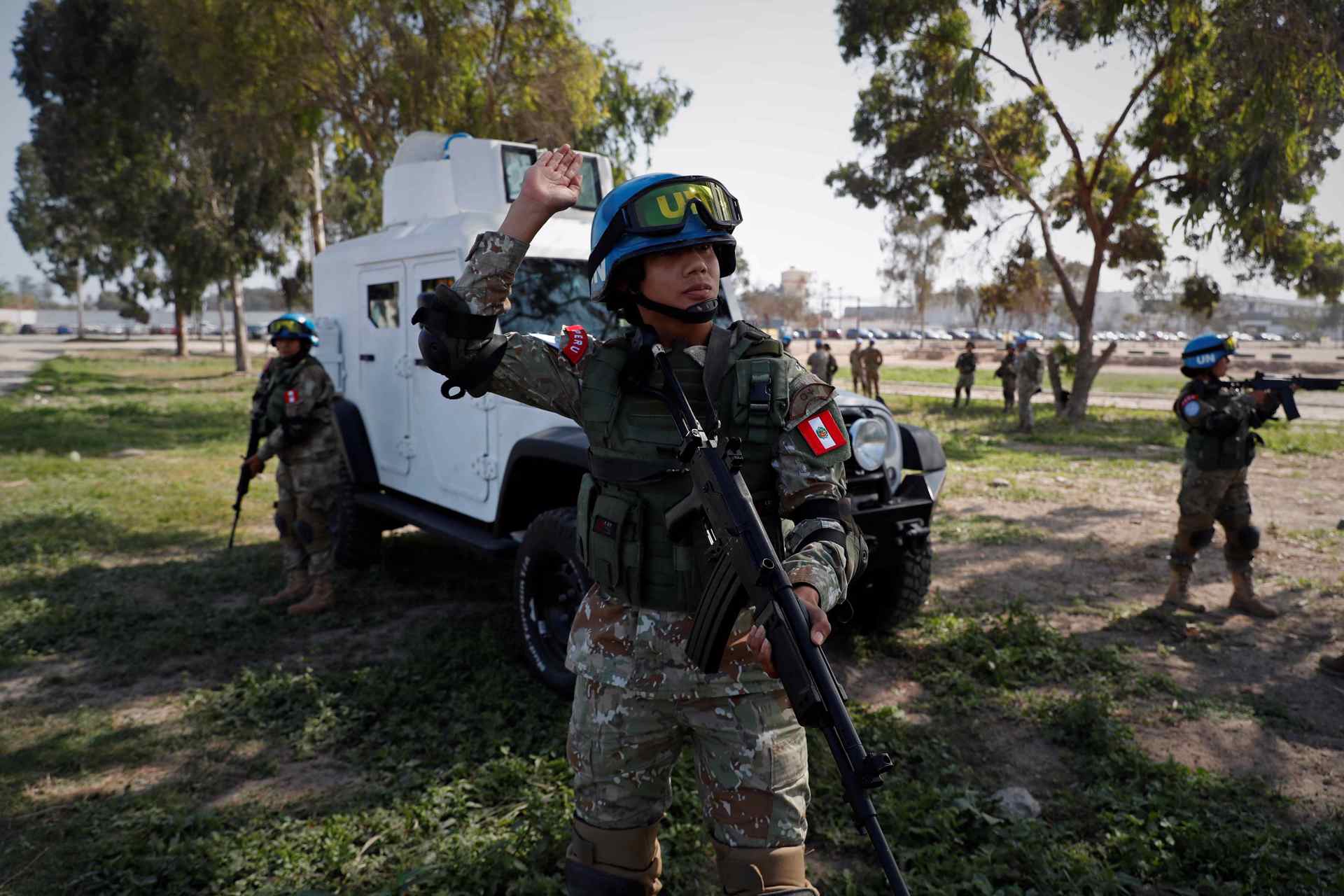 Las 33 militares peruanas que lucharán por la paz en África se preparan en Lima