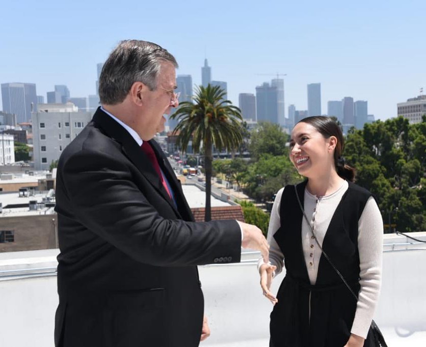 Marcelo Ebrard se reúne con Katya Echazarreta, primera mujer mexicana en ir al espacio Marcelo Ebrard se reúne con Katya Echazarreta, primera mujer mexicana en ir al espacio