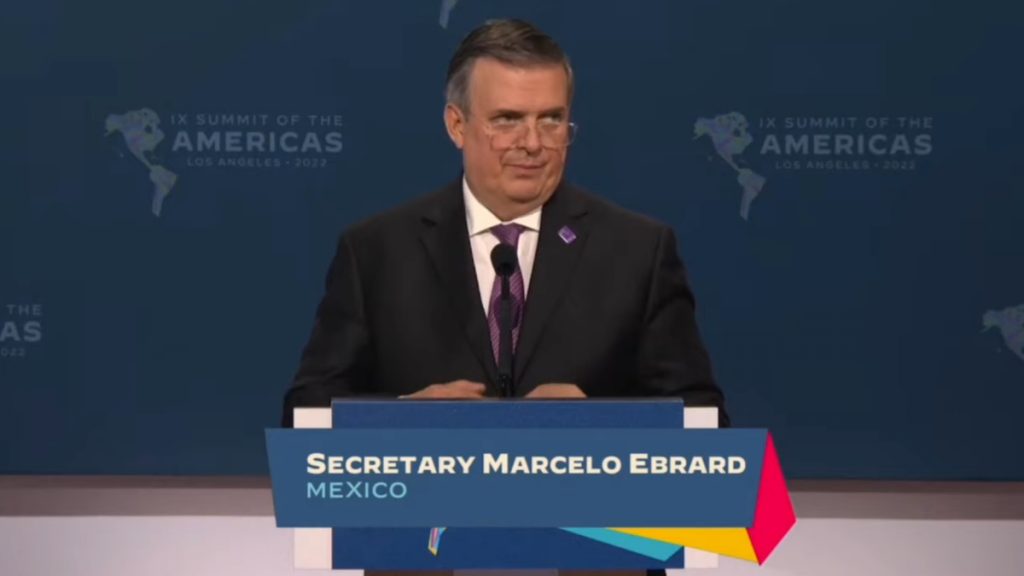Marcelo Ebrard SRE México Cumbre de las Américas