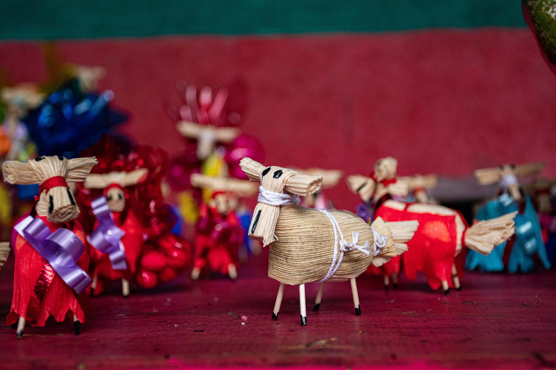 Mulas artesanales del Jueves de Corpus sobreviven en Chiapas