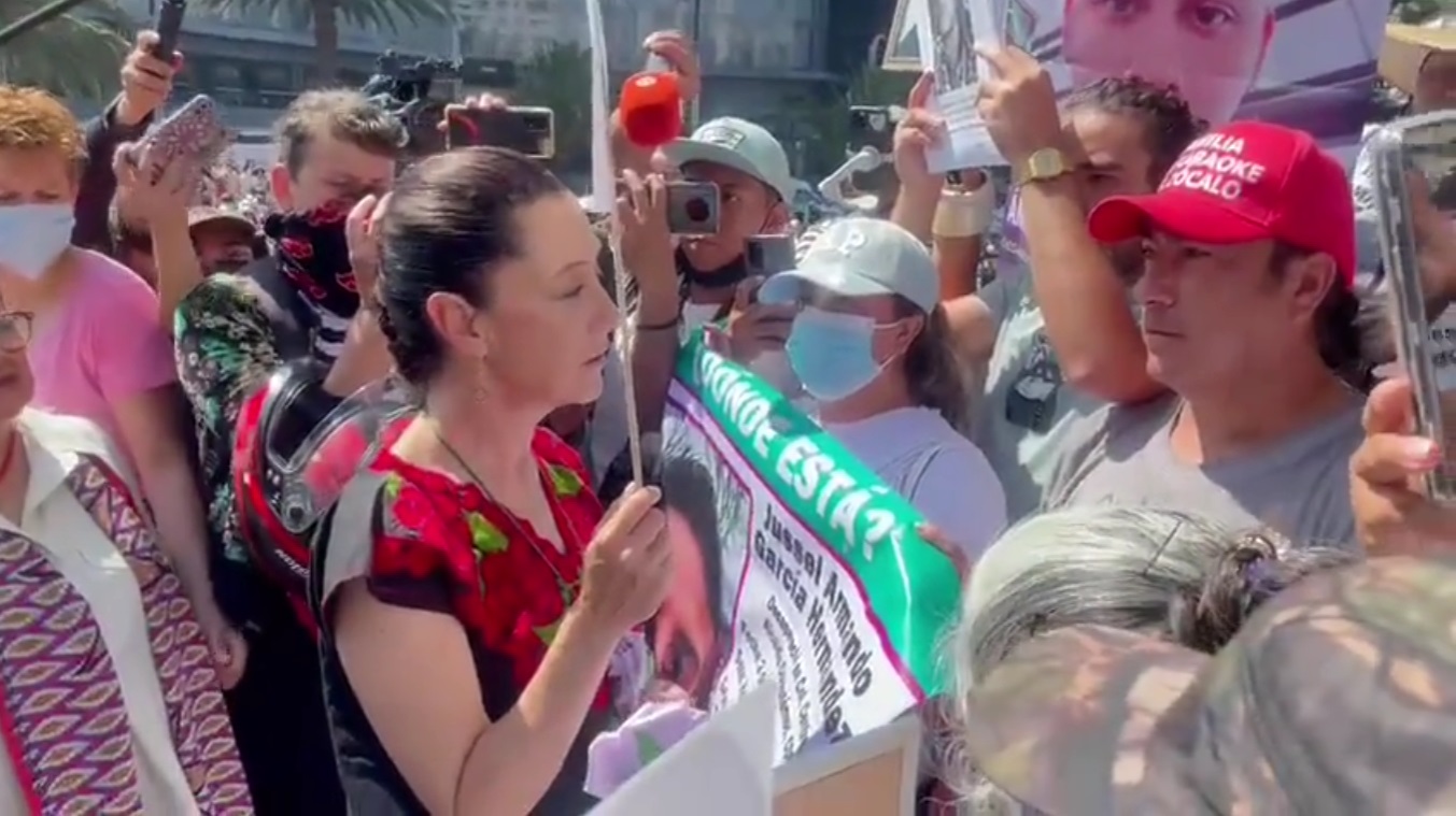 #Video “Los vemos y los oímos”, dice Sheinbaum a familiares de desaparecidos
