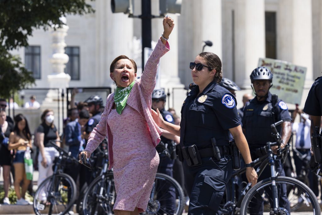 Al menos 16 congresistas demócratas detenidas en protesta proaborto - al-menos-16-congresistas-democratas-arrestadas-en-una-protesta-proaborto-2-1024x683