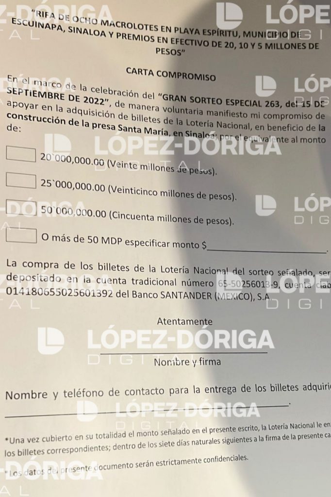 Empresarios firmaron carta compromiso para apoyar rifa de macrolotes en Sinaloa - carta-compromiso-rifa-empresarios-682x1024