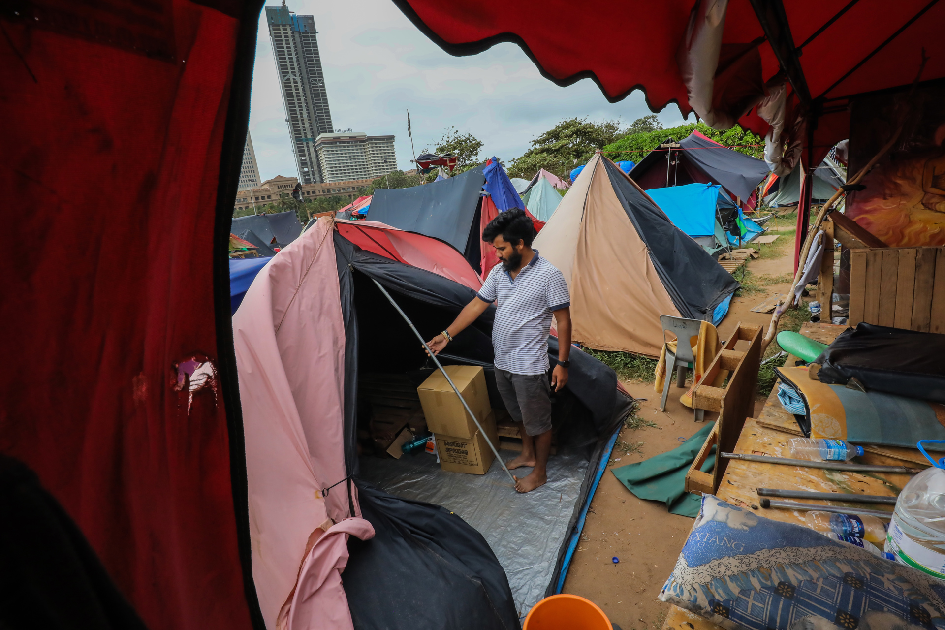 El fin de la Aldea Gama, que fue la capital de las revueltas de Sri Lanka