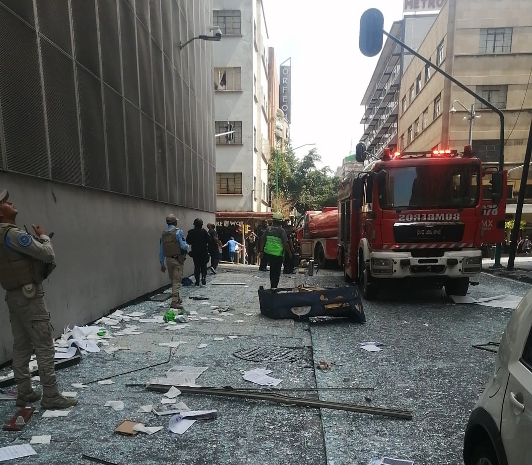 Explosión en edificio del Centro Histórico de CDMX deja siete lesionados