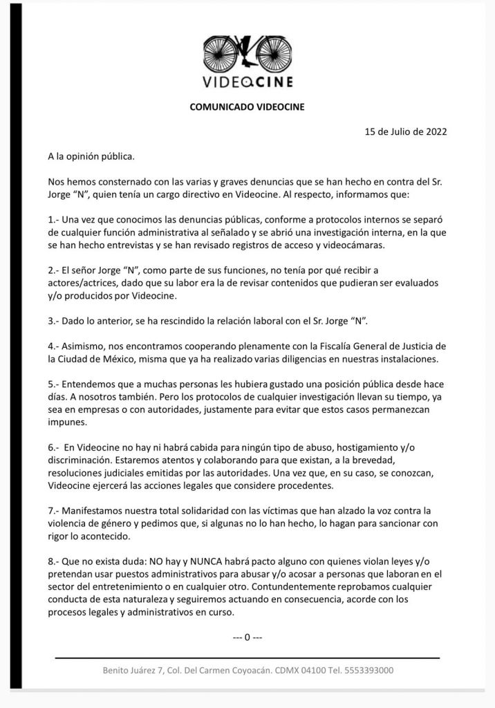 Cese fulminante al productor Coco Levy: Videocine - image-716x1024